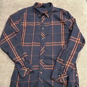 Navy North face Flannel Shirt